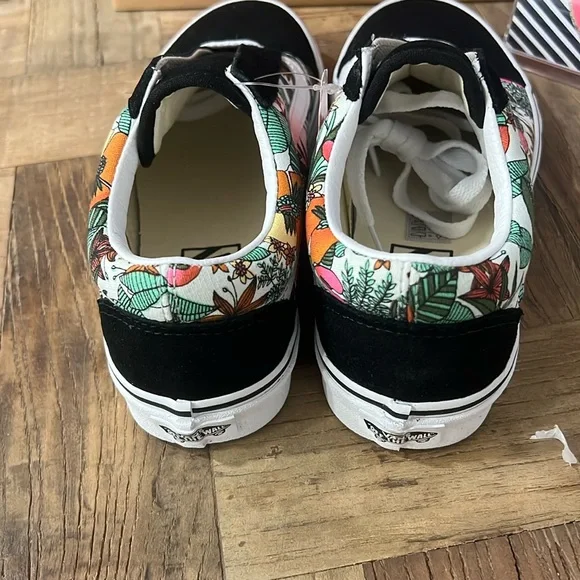 🌴 VANS OLD SKOOL IN Women – Multi Tropic/Black/True White NWT - Picture 7 of 8